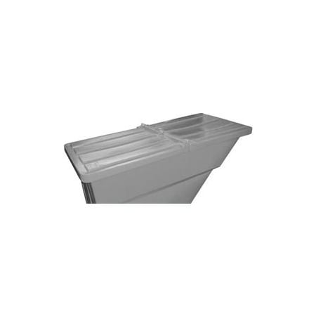 Bayhead Products Hinged Lid for 1-1/10 Cu. Yd., Plastic Self-Dumping Hopper, Gray 1.1 LID GRAY